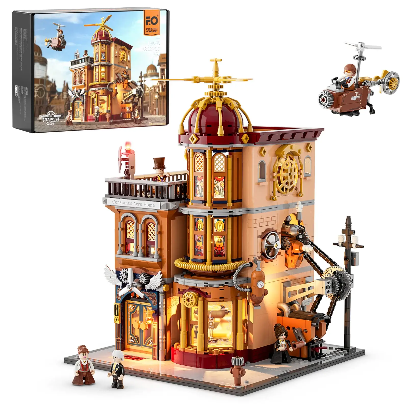 Lumibricks (Funwhole) Steampunk Flying Club • Set F9050
