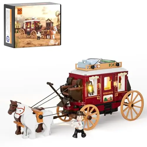 Lumibricks (Funwhole) Western Stagecoach • Set F9052 • SetDB