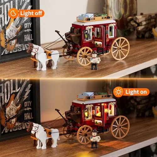 Lumibricks (Funwhole) Western Stagecoach • Set F9052 • SetDB