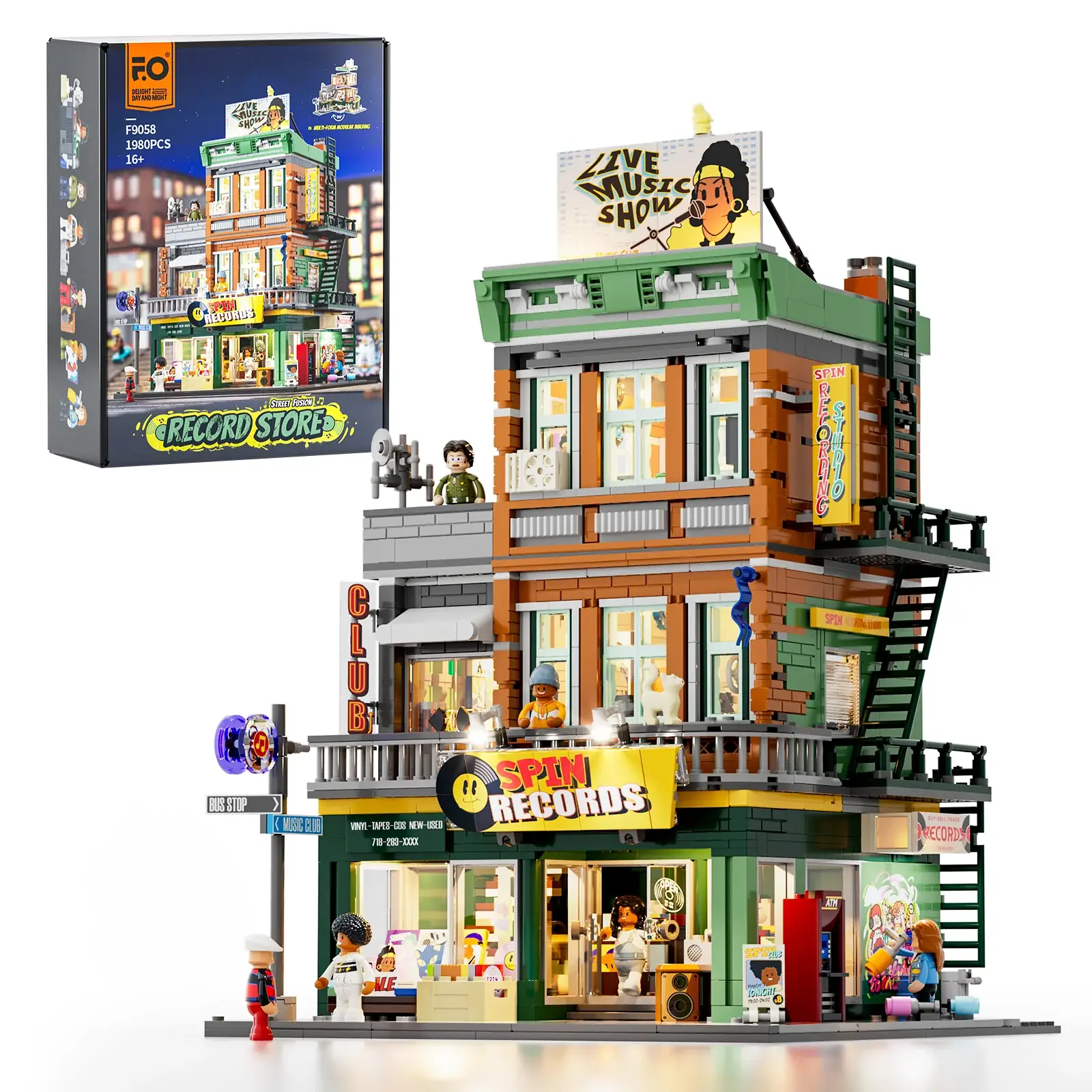 Lumibricks (Funwhole) Record Store • Set F9058 • SetDB
