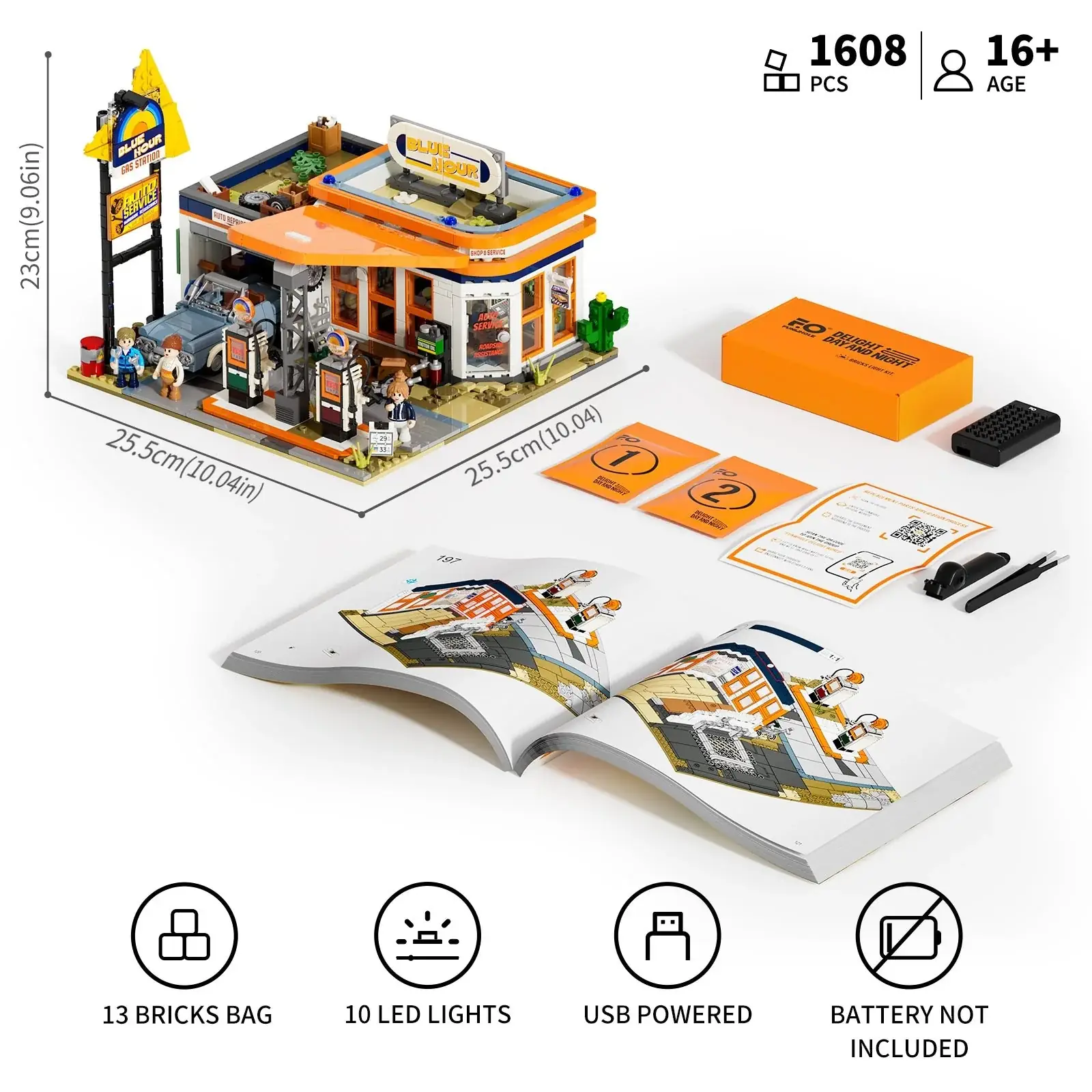 Lumibricks (Funwhole) Gas Station • Set F9065 • SetDB