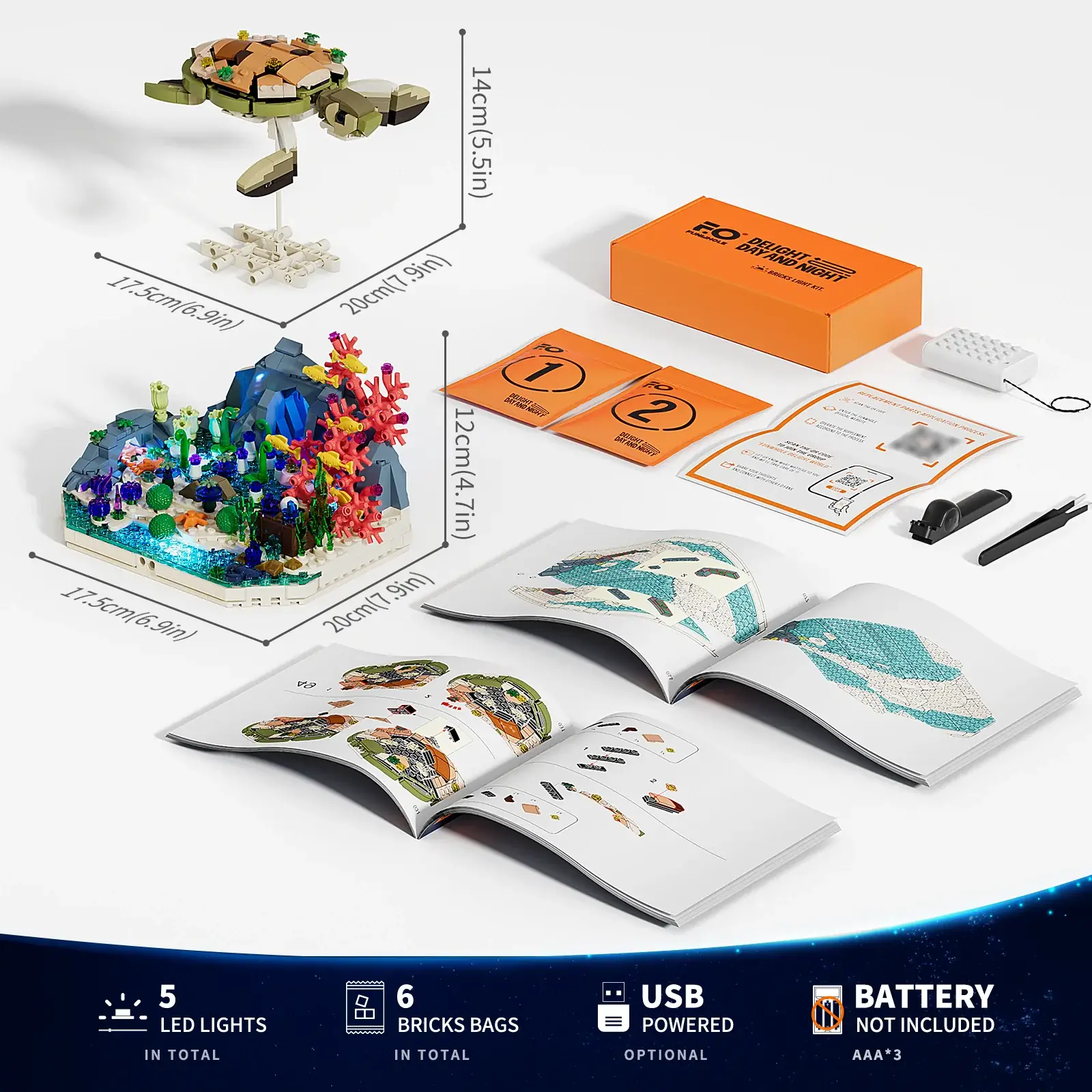 Lumibricks (Funwhole) Turtle Reef Dream • Set F9072 • SetDB