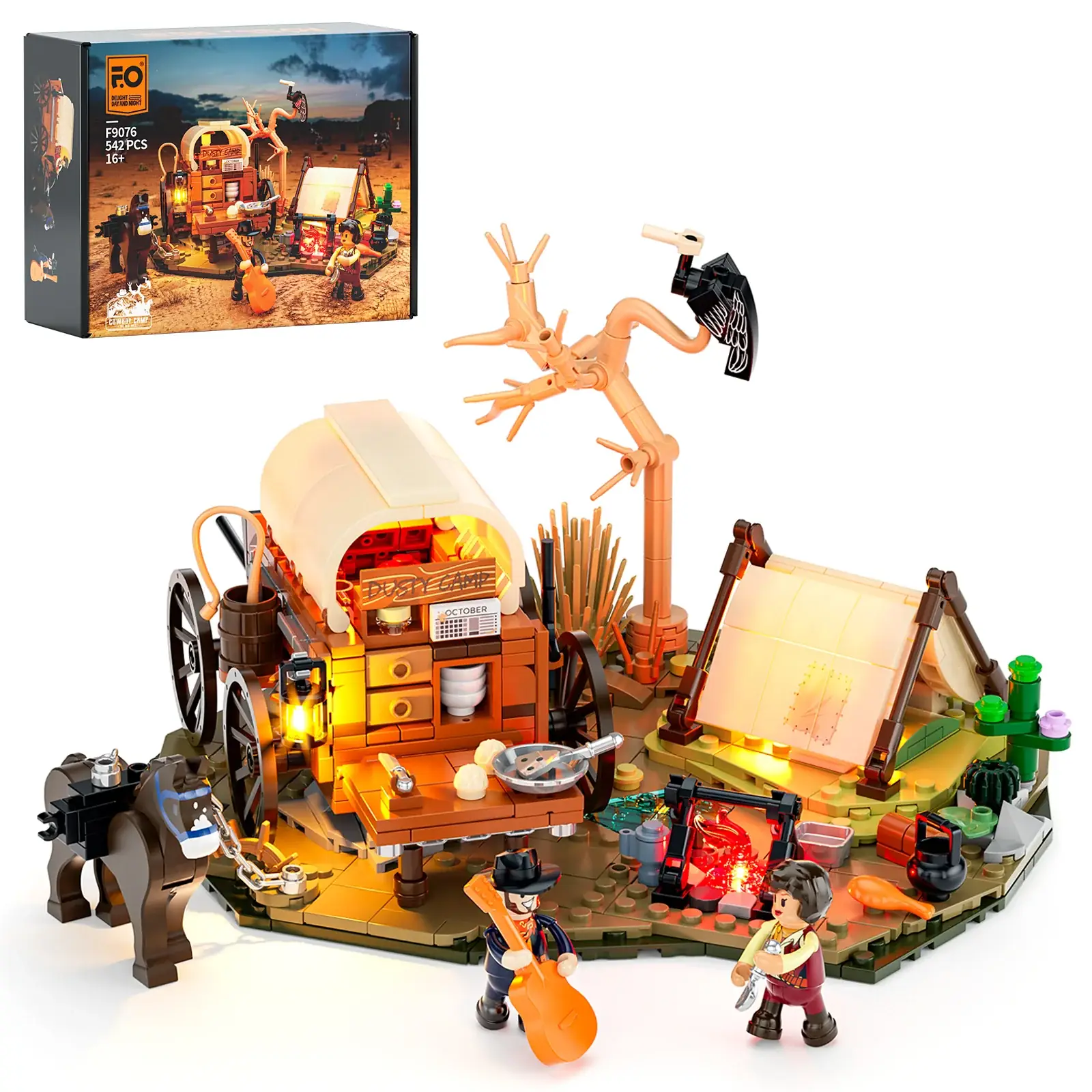 Lumibricks (Funwhole) Cowboy Camp • Set F9076 • SetDB