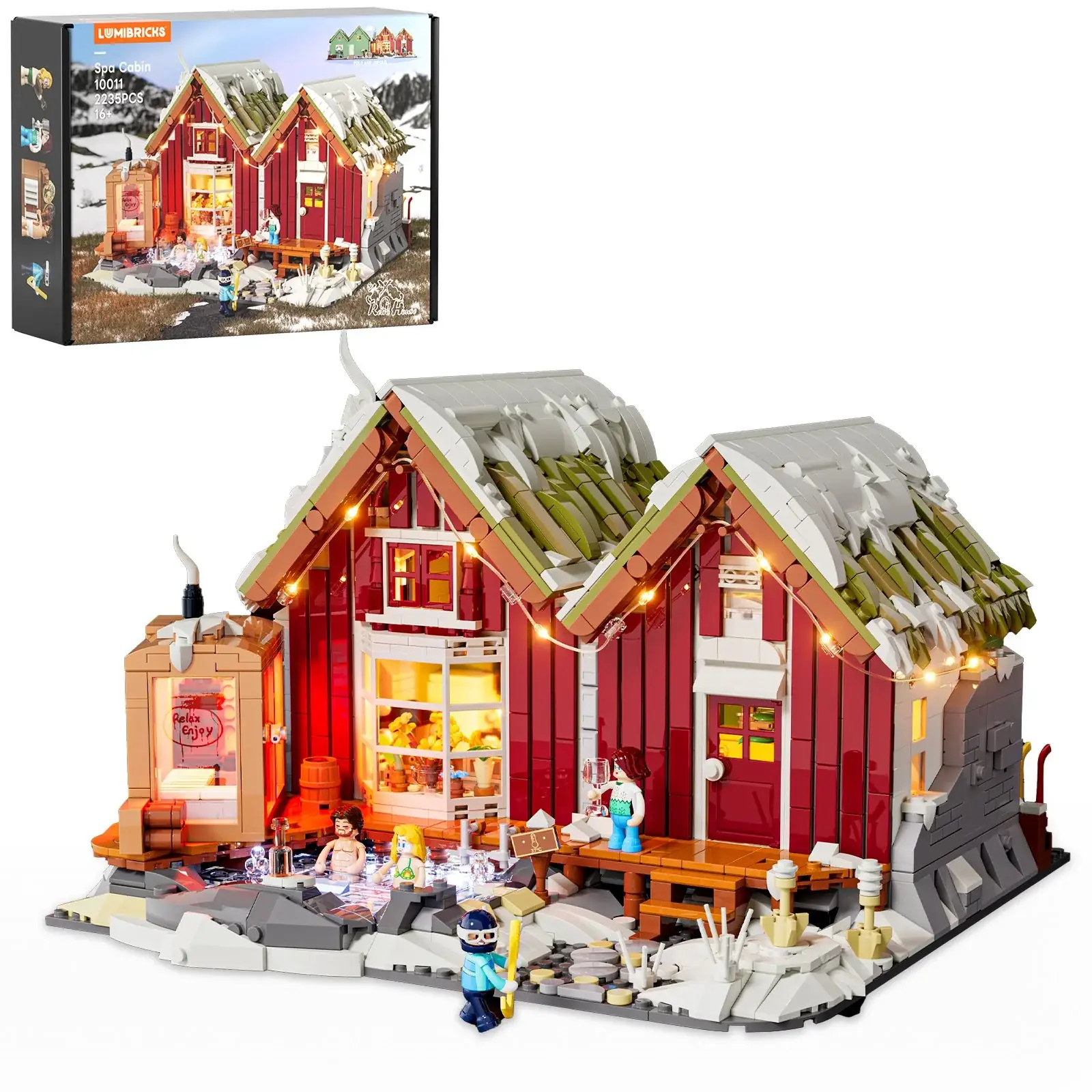 Lumibricks Spa Cabin • Set L9096 • SetDB • Merlins Bricks