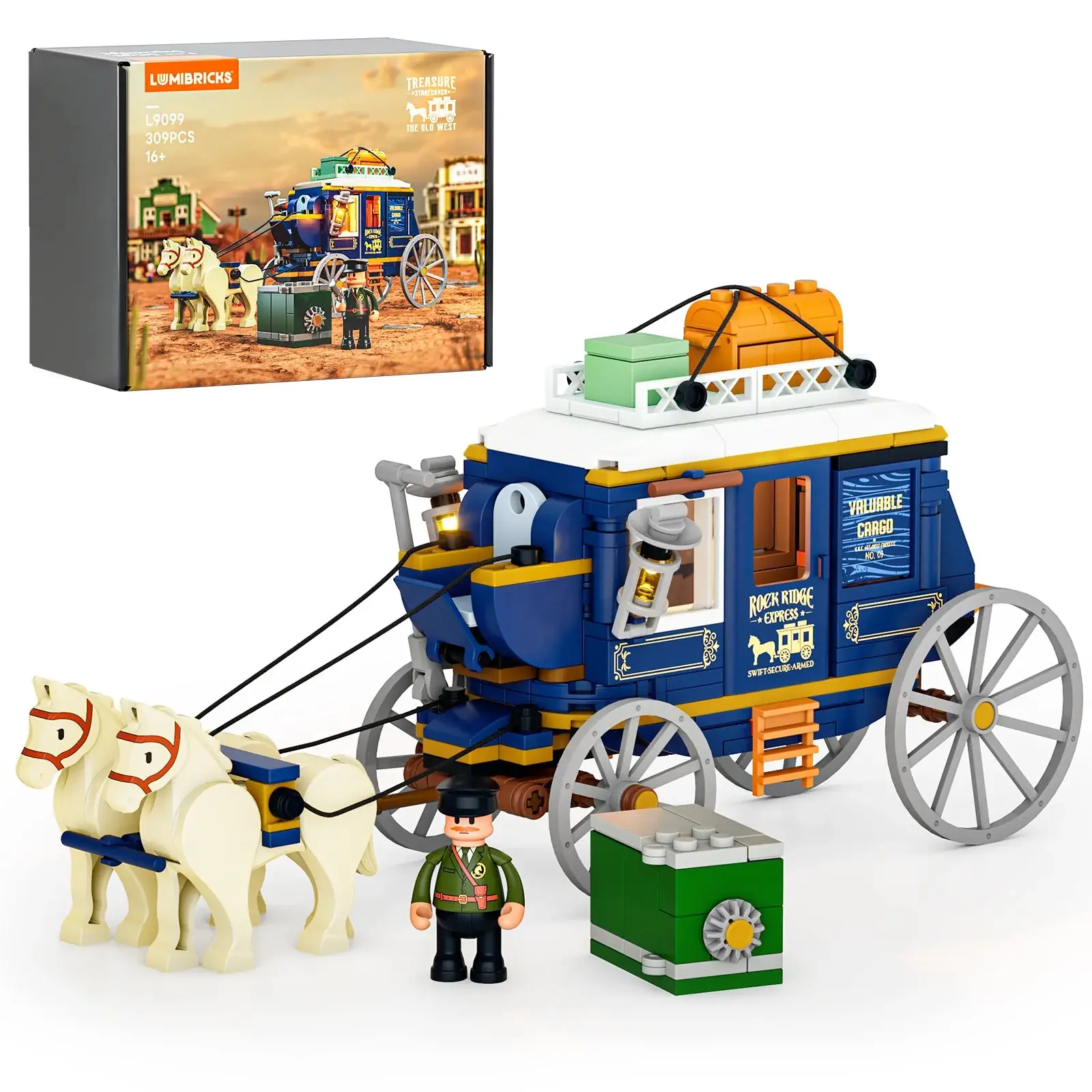 Lumibricks Treasure Stagecoach • Set L9099 • SetDB