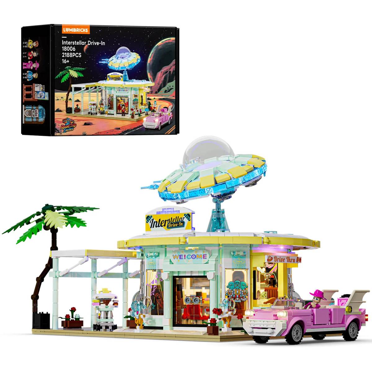 Lumibricks Interstellar Drive-In • Set L9104 • SetDB