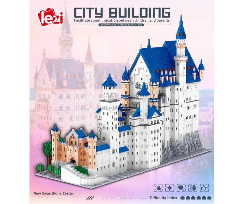 Lezi Castle Neuschwanstein • DIAMOND BLOCKS • Set LZ8020