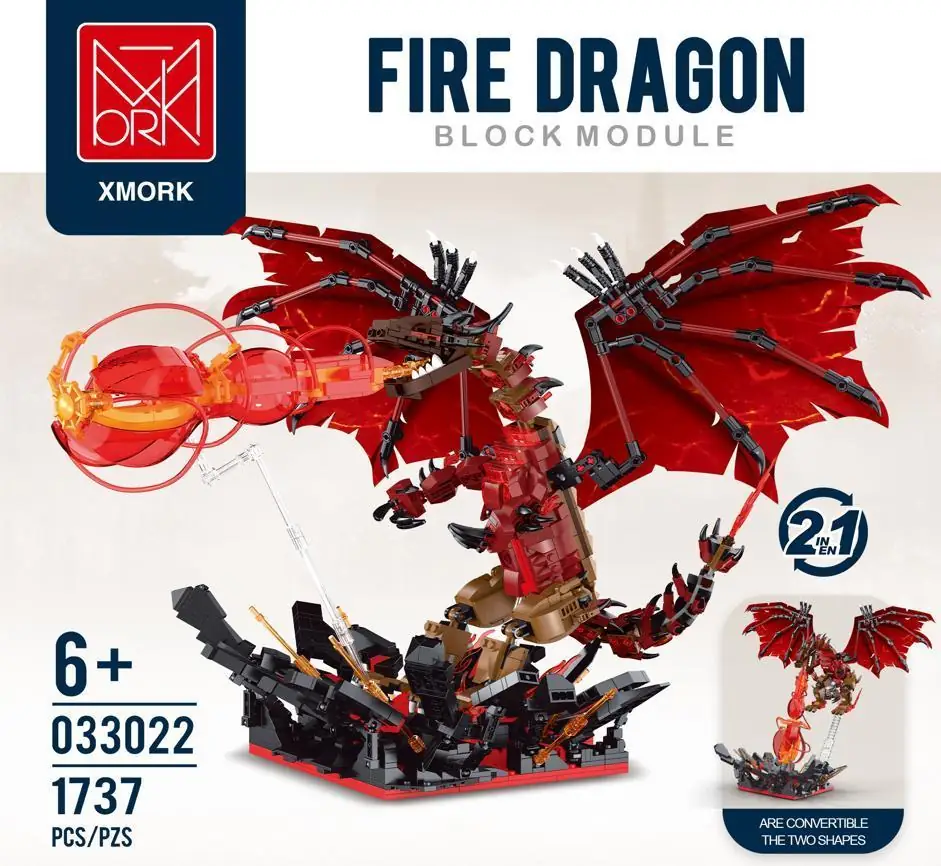 Mork Fire dragon • Set 033022 • SetDB • Merlins Bricks