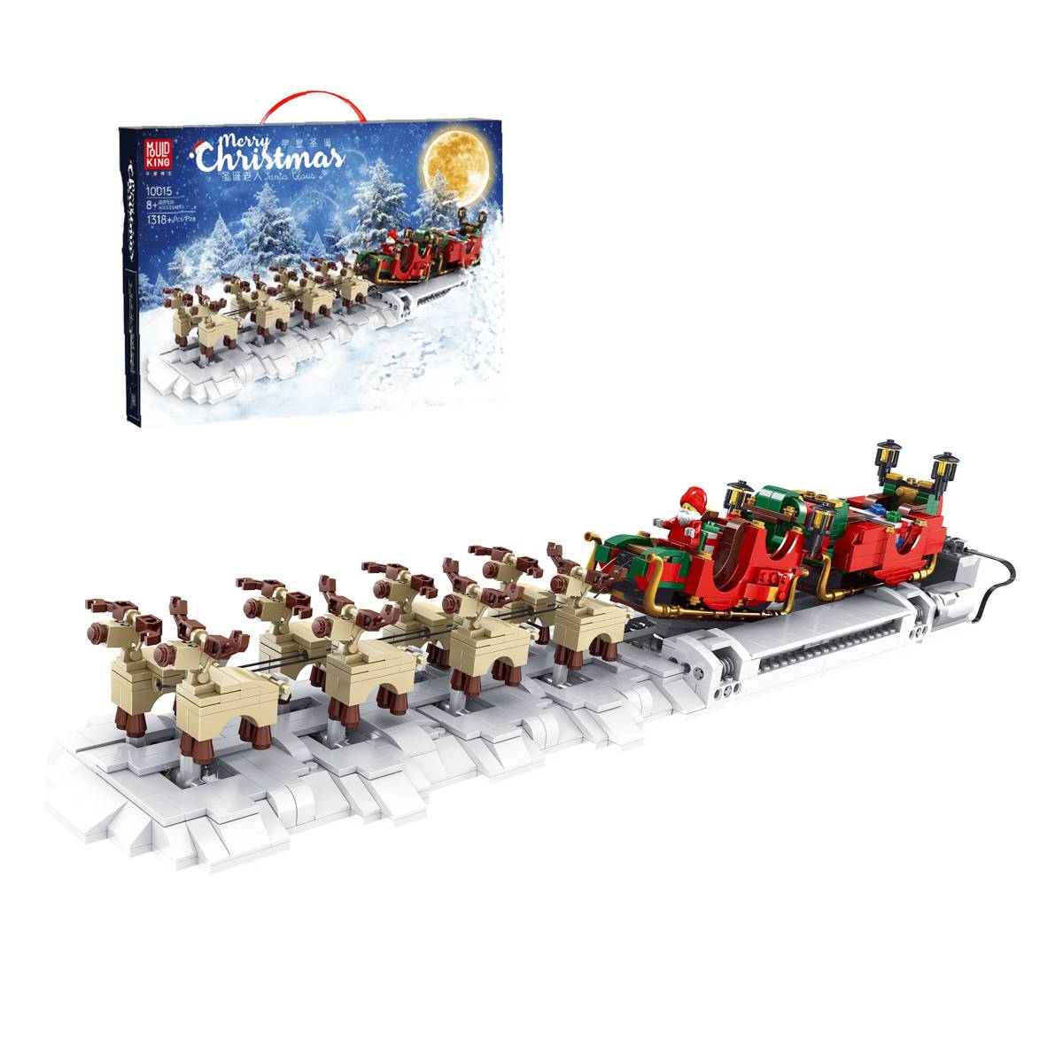 Traîneau électrique du Père Noël (série de Noël) (MOU-10015) — Prix et comparaison | Brick Broker