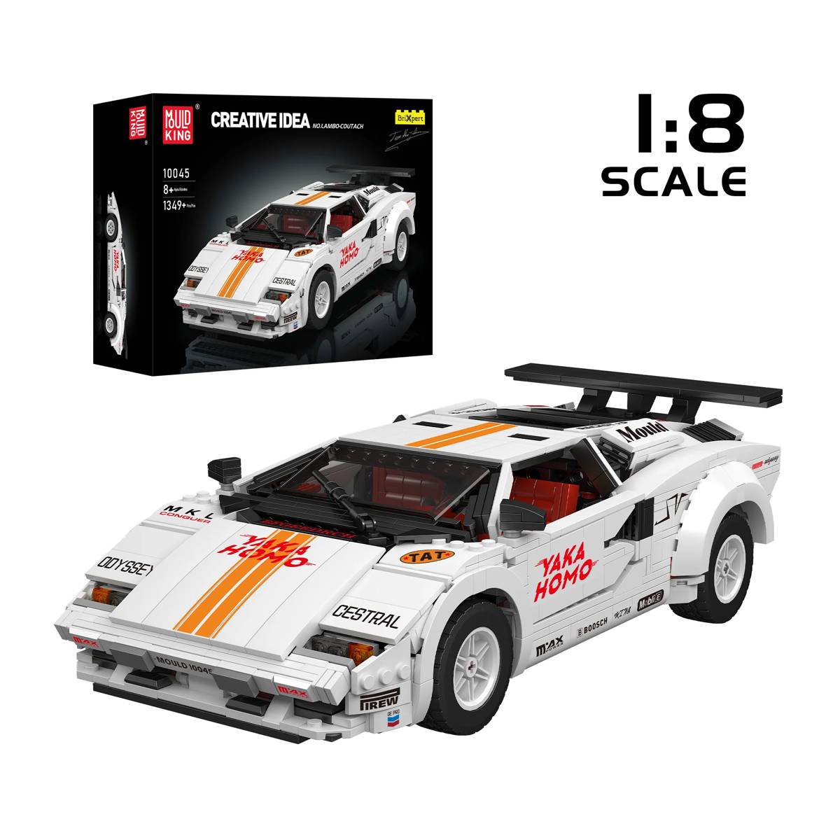 Supercar italienne blanche (MOU-10045S) — Prix et comparaison | Brick Broker