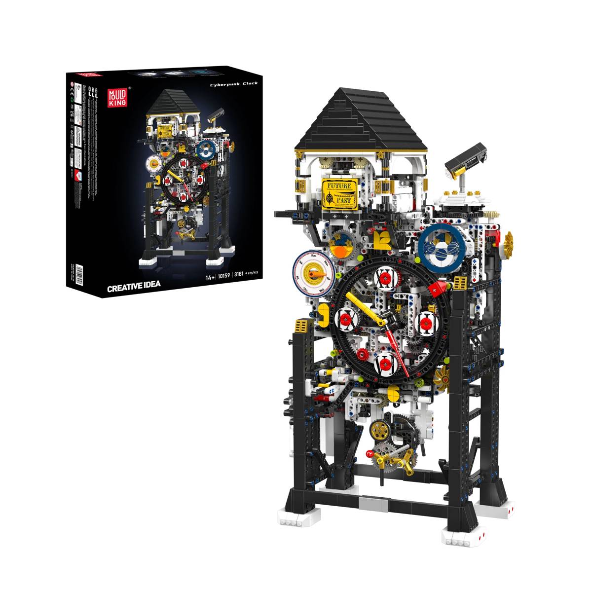 Mould King Cyberpunk Clock • Set 10159 • SetDB
