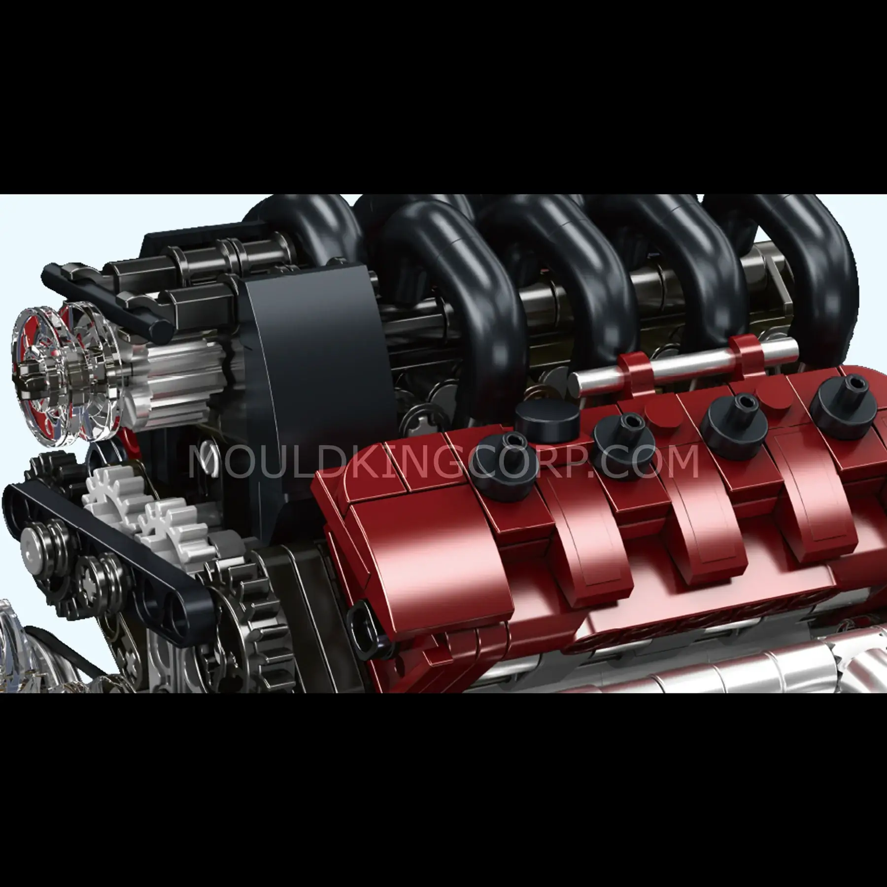 Mould King V8 Engine with Gearbox • Set 10227 • SetDB