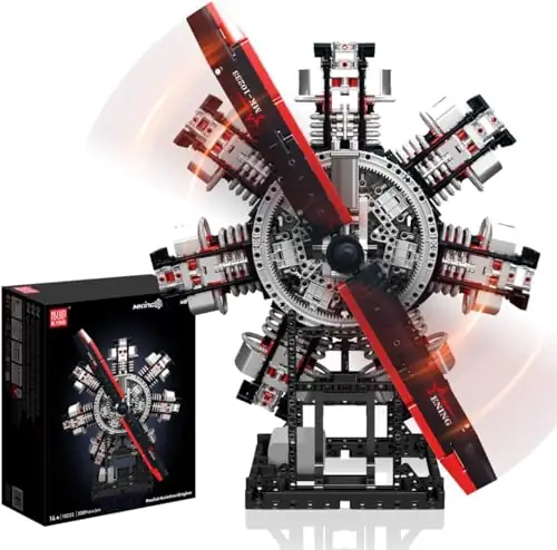 Mould King Radial Aviation Engine • Set 10233 • SetDB