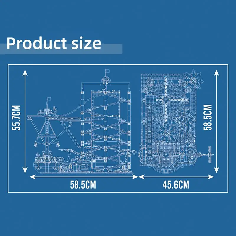 Mould King Double Helix Roller Coaster • Set 11013 • SetDB
