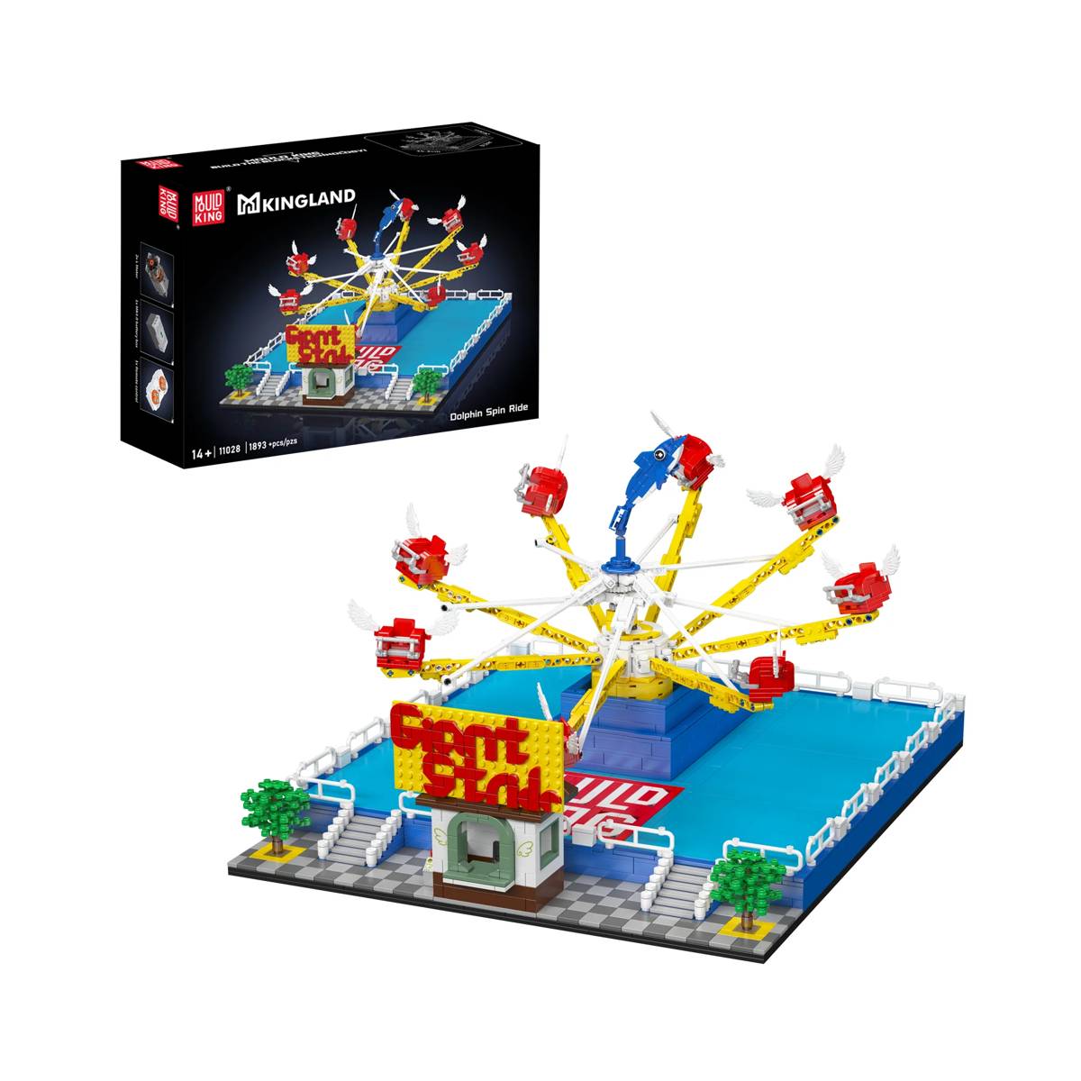 Mould King Dolphin Spin Ride • Set 11028 • SetDB