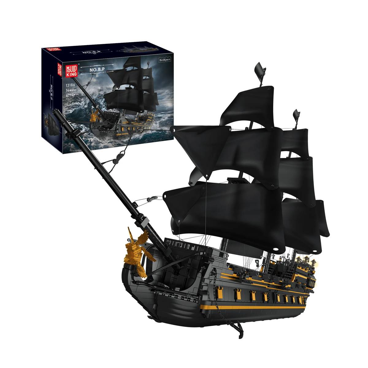 Mould King Black Pearl II • Set 13186 • SetDB
