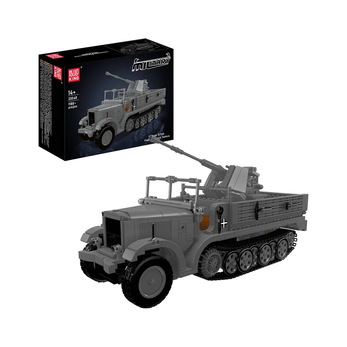 Véhicule semi-chenillé allemand 3,7 cm Flak (MOU-20048) — Prix et comparaison | Brick Broker