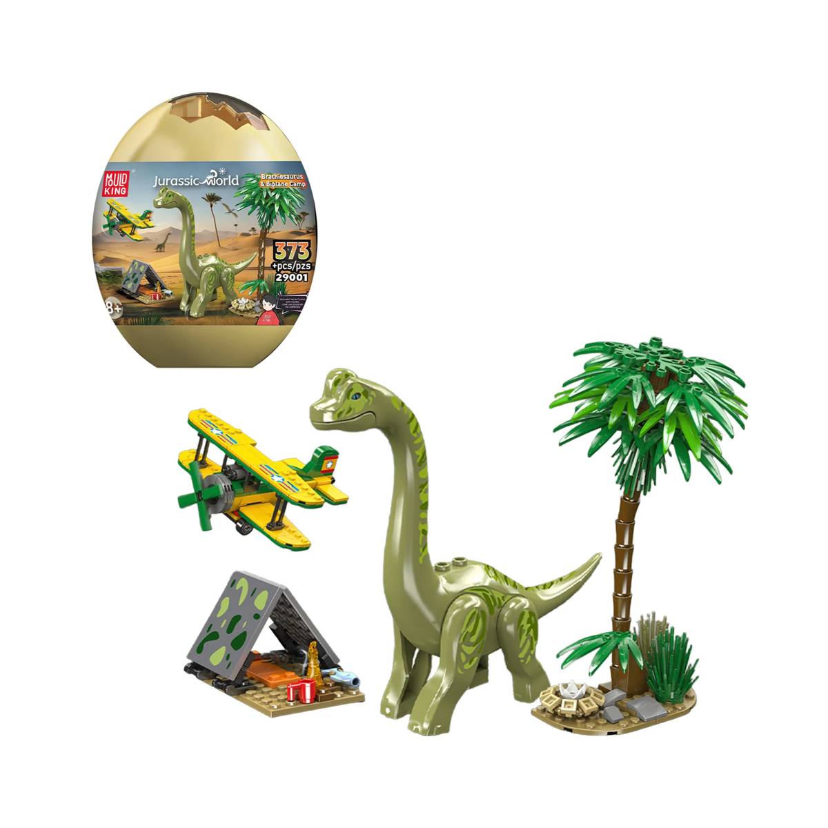Aventure jurassique : l'explorateur de dinosaures Brachiosaurus Œuf de Dino (MOU-29001) — Prix et comparaison | Brick Broker