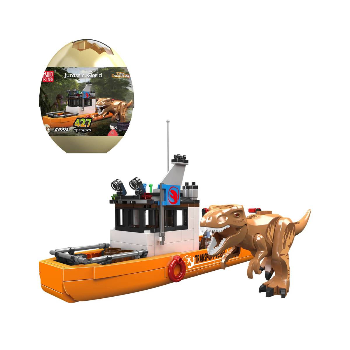 Vaisseau de transport de dinosaure T-Rex Œuf de dinosaure (MOU-29002) — Prix et comparaison | Brick Broker
