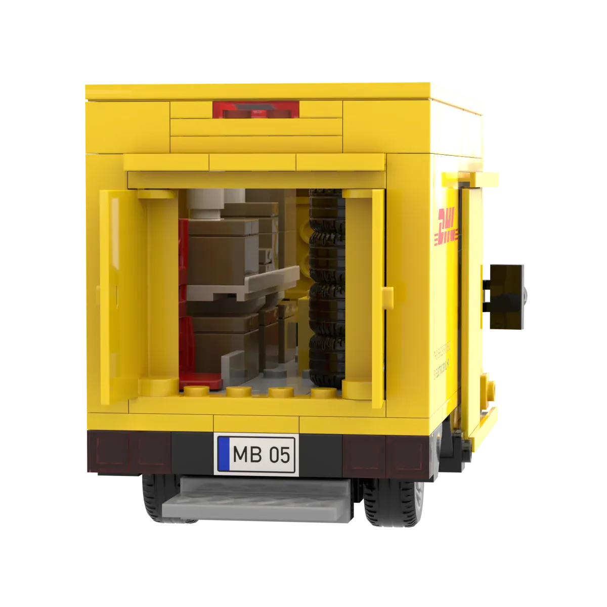 myBrickZ DHL Truck with Rolling Container • Set 0005 • SetDB