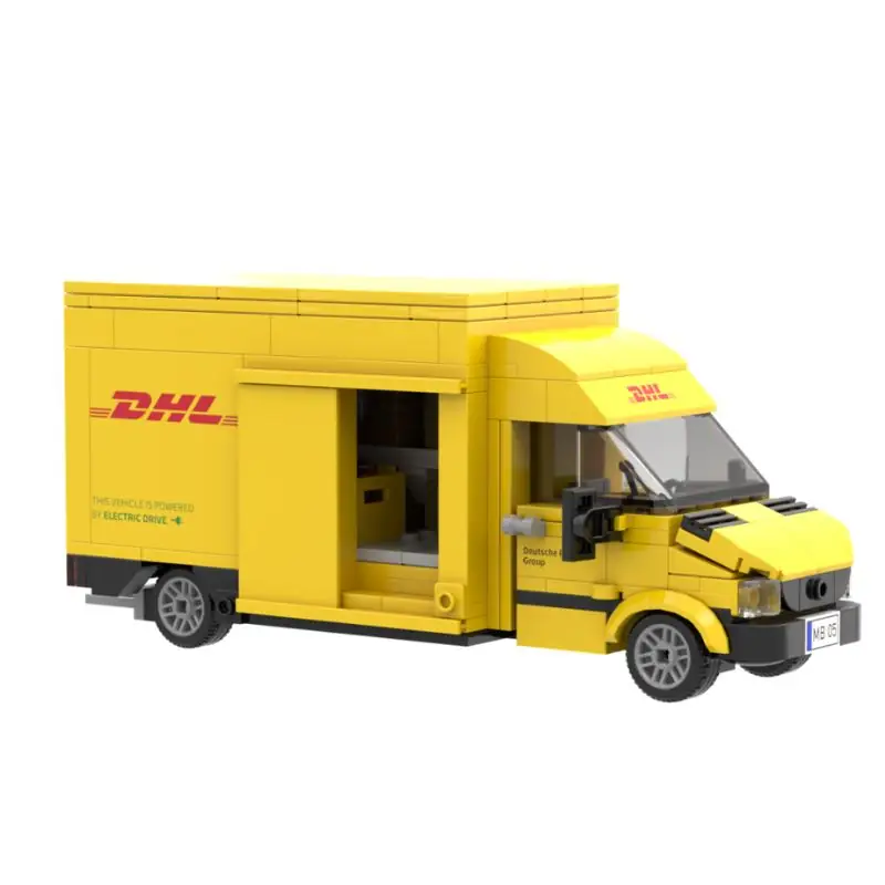 myBrickZ DHL Truck with Rolling Container • Set 0005 • SetDB