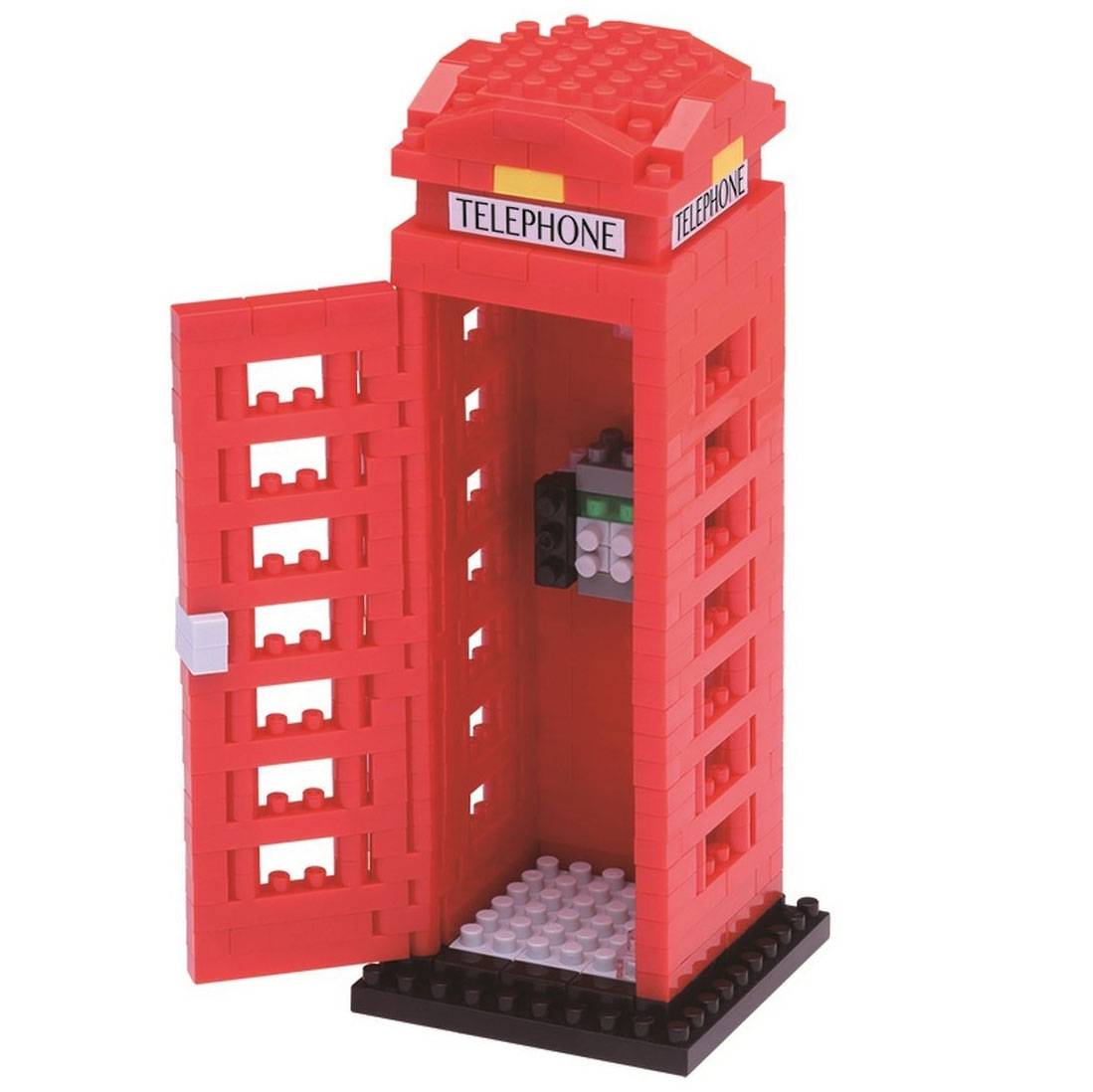 nanoblock Telephone Box • DIAMOND BLOCKS • Set NBH-125