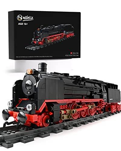 Train BR01 Retro Steam Train Express Train with Rails, Locomotive Set Railway Construction Toy, Gift for Adults and Boys (NF10121) — Prix et comparaison | Brick Broker
