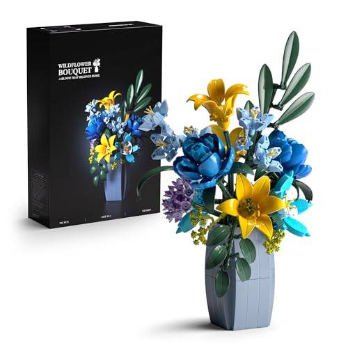 Bouquet de fleurs sauvages avec vase (NF10337) — Prix et comparaison | Brick Broker