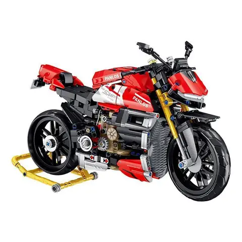 Panlos Motorcycle red • Set 672006 • SetDB • Merlins Bricks