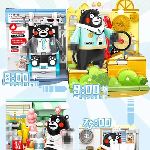 Panlos Kumamon Daily Work Routine • Set 880039 • SetDB