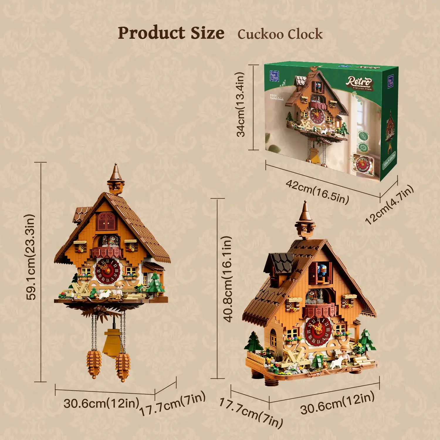 Cuckoo Pantasy Cuckoo Clock • Set 85027 • SetDB • Merlins Bricks