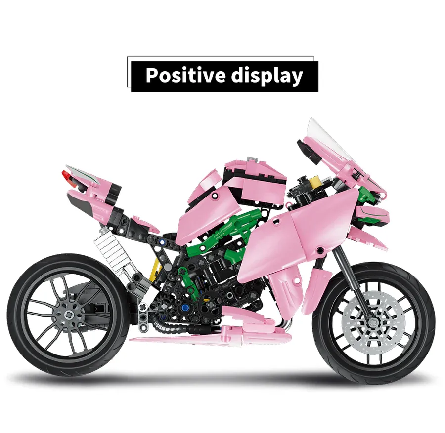 モト　MOTO　LW2 Qi Zhi Le Kawasaki H2R pink • Set 85002 • SetDB