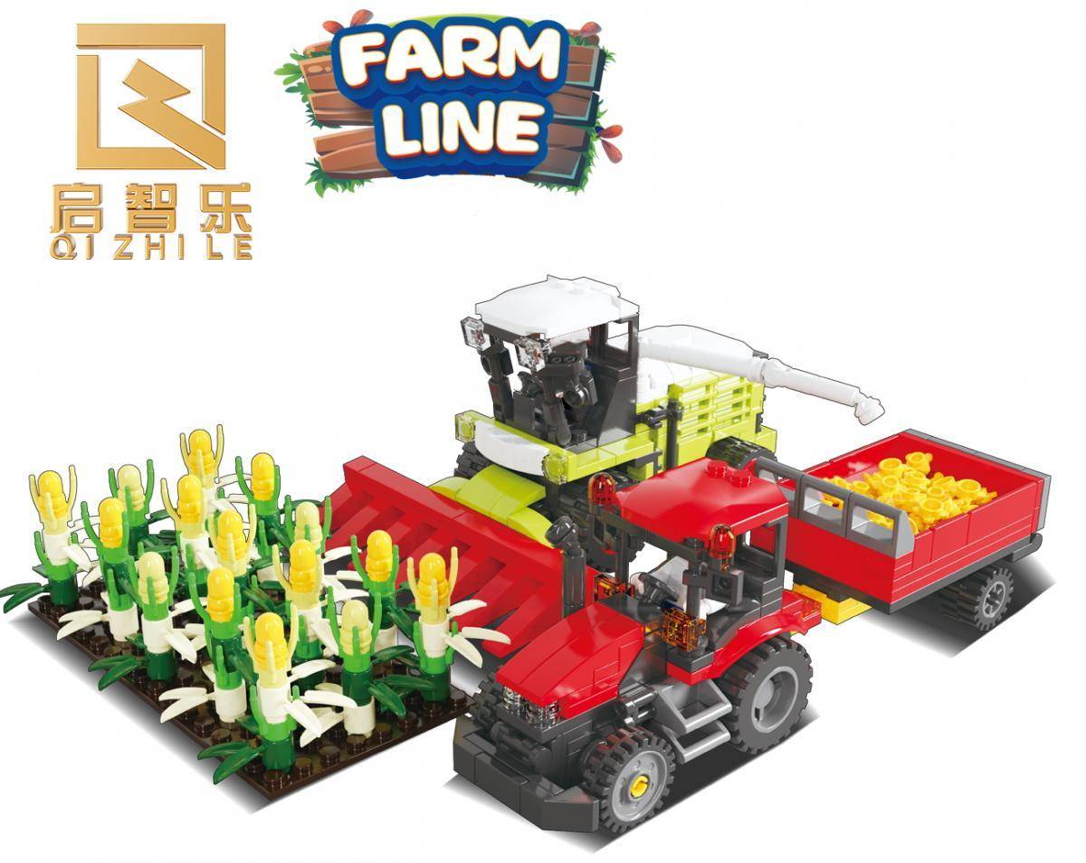 Qi Zhi Le Farm line cornpicker • Set 90093 • SetDB