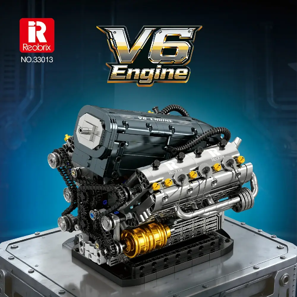 Reobrix V6 ENGINE • Set 33013 • SetDB • Merlins Bricks