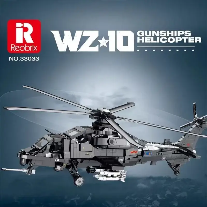 Reobrix WZ-10 Fiery Thunderbolt Armed Helicopter • Set 33033