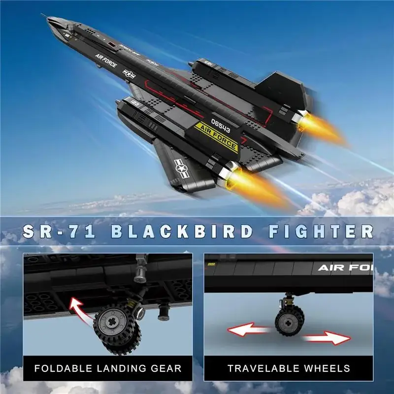 Reobrix SR-71 Blackbird • Set 33041 • SetDB • Merlins Bricks