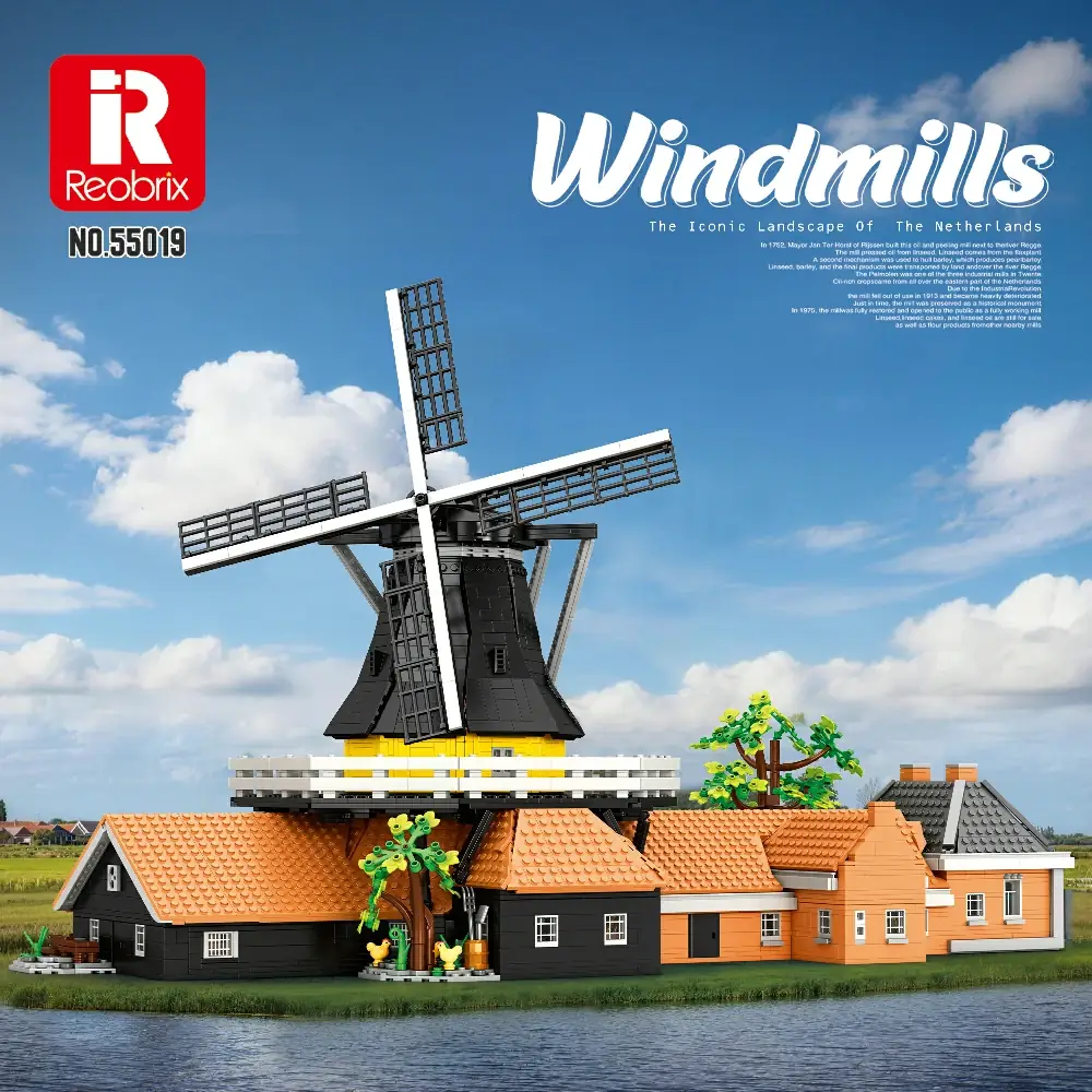 Reobrix Windmills • Set 55019 • SetDB • Merlins Bricks