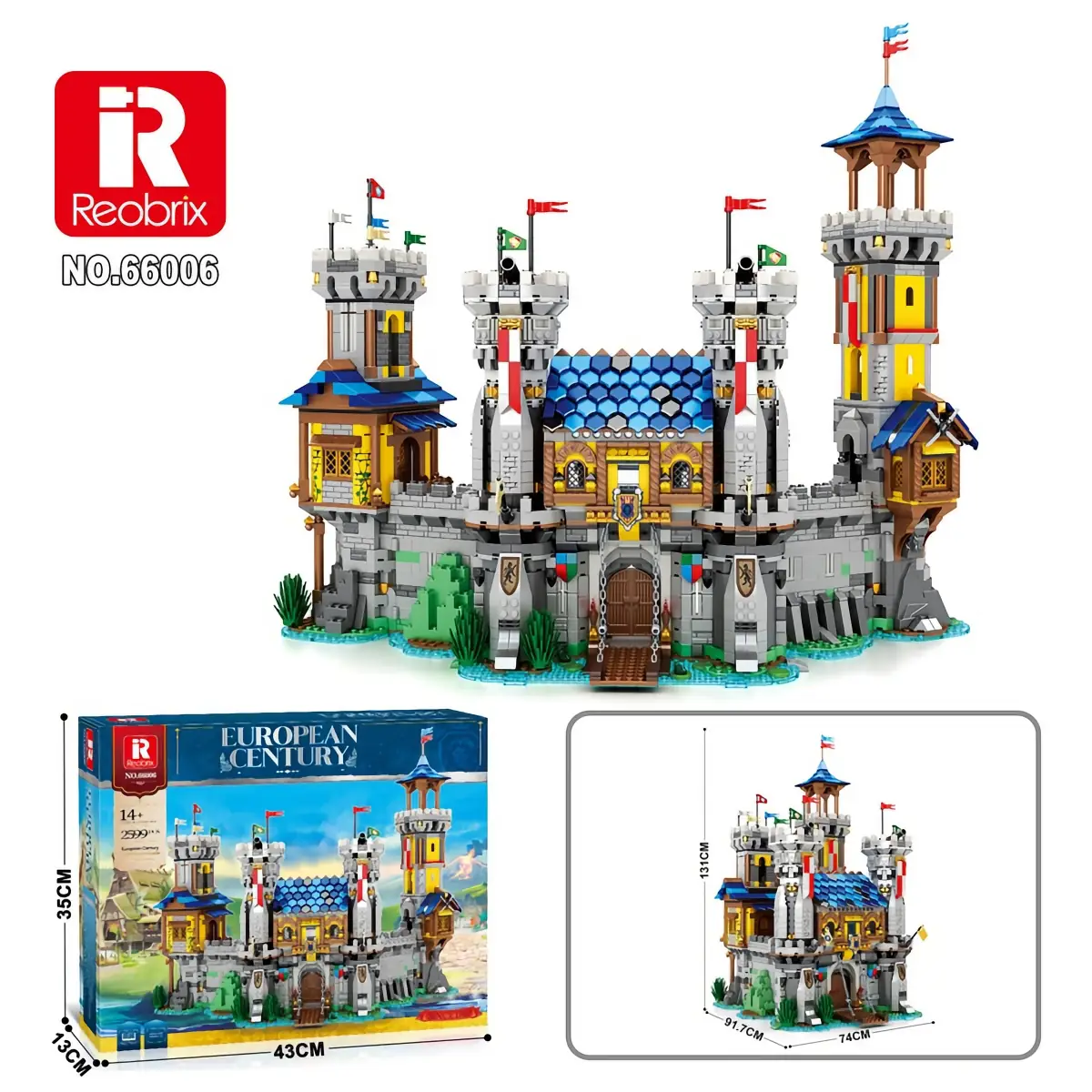 Reobrix European Century Golden Lion Castle • Set 66006