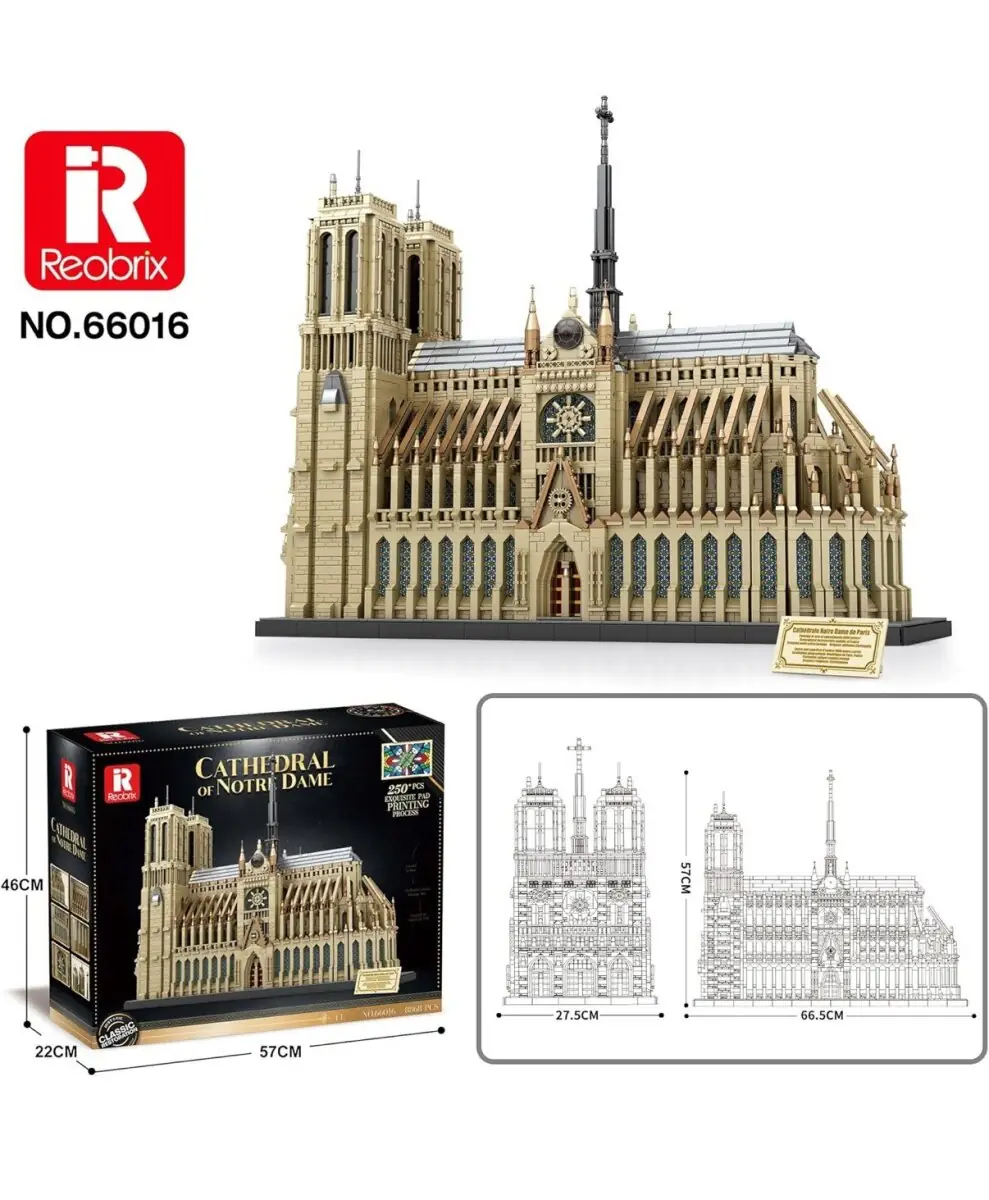 Reobrix Notre Dame Cathedral in Paris • Set 66016 • SetDB