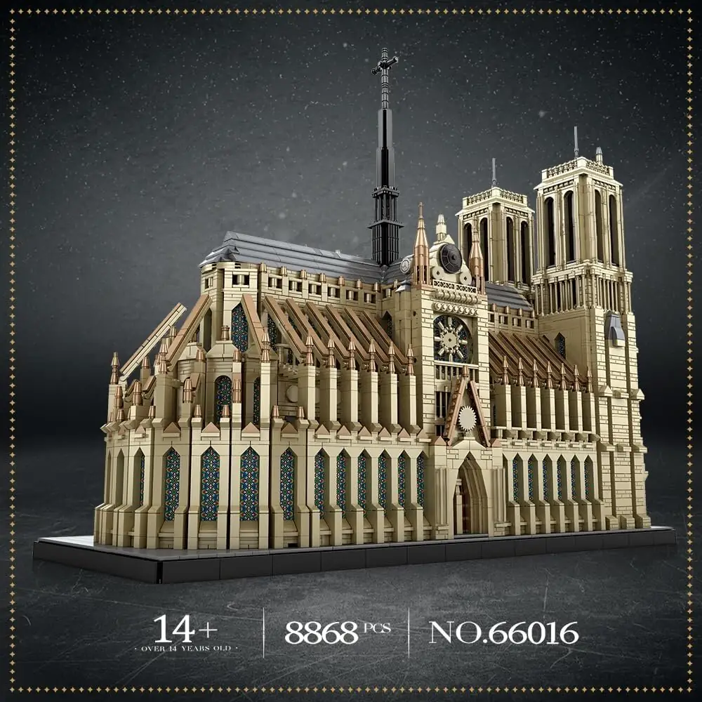 新品 REAL x 4Q CATHEDRAL 8.06 海外正規品 Reobrix Notre Dame Cathedral in Paris • Set 66016 • SetDB