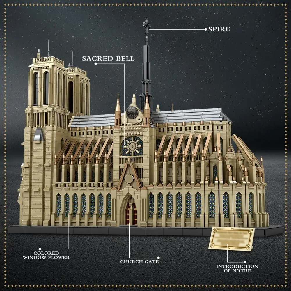 Reobrix Notre Dame Cathedral in Paris • Set 66016 • SetDB
