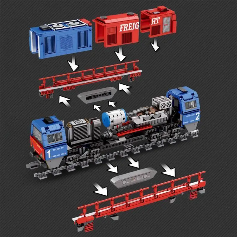 Reobrix G2000 European Freight Train • Set 66021 • SetDB