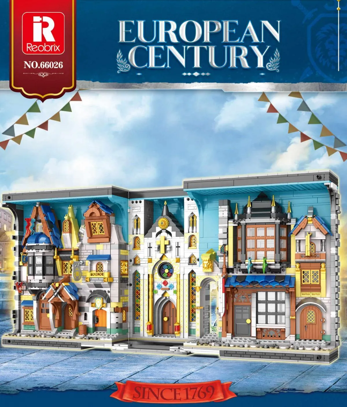 Reobrix European Century Book Nook • Set 66026 • SetDB