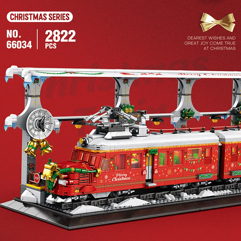Reobrix Christmas train • Set 66034 • SetDB • Merlins Bricks
