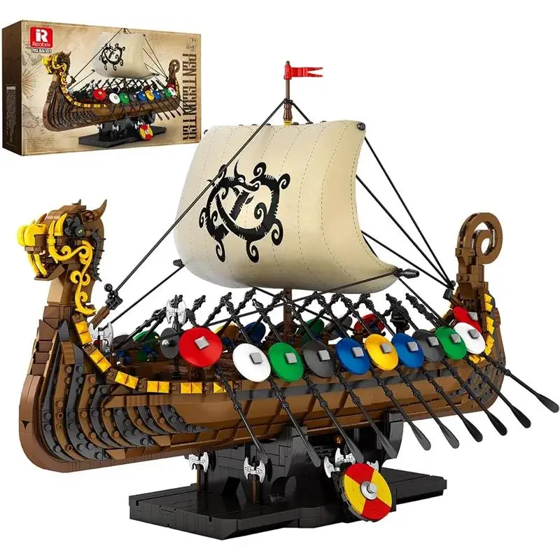 Reobrix Viking longship • Set 66101 • SetDB • Merlins Bricks