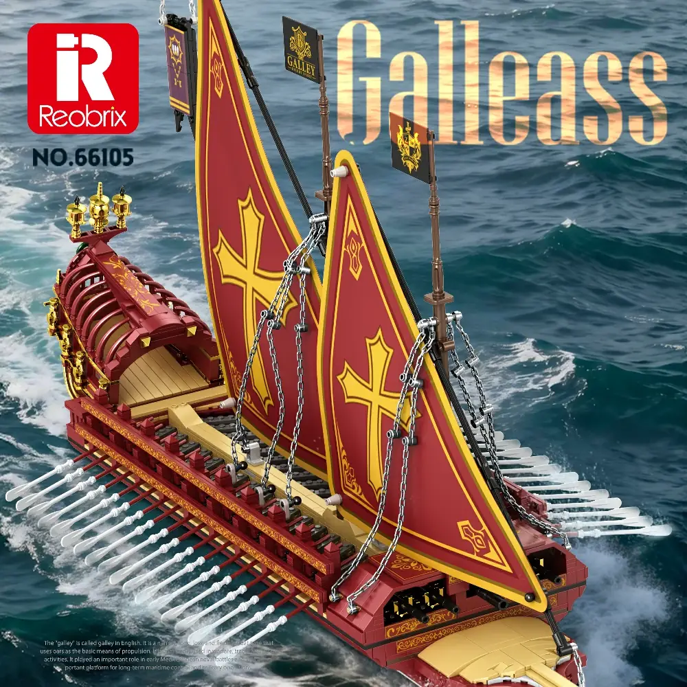 Reobrix Galleass • Set 66105 • SetDB • Merlins Bricks