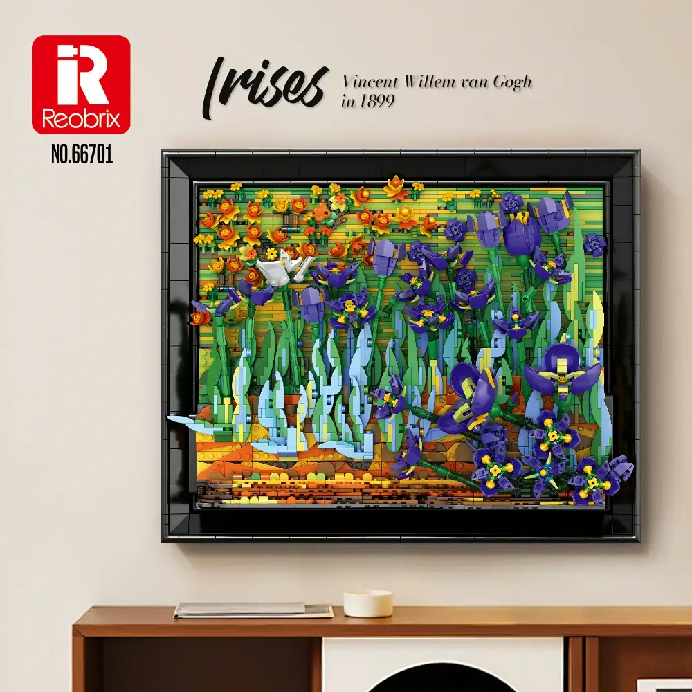 Reobrix Van Gogh Irises • Set 66701 • SetDB • Merlins Bricks