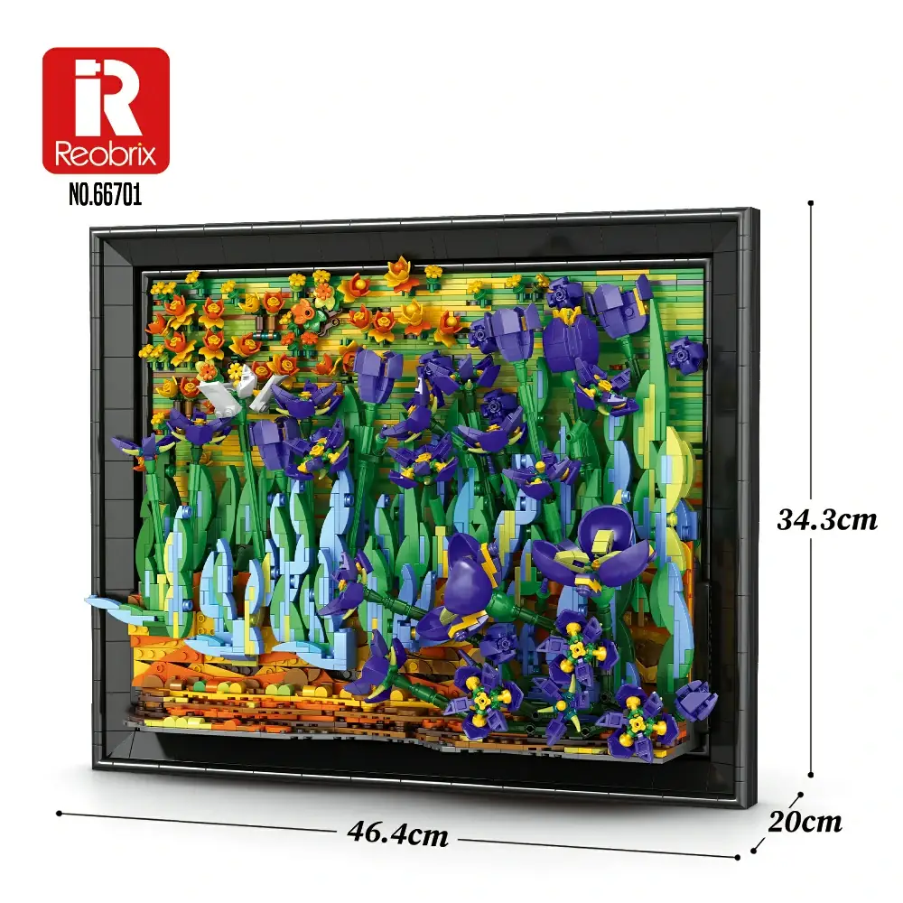 Reobrix Van Gogh Irises • Set 66701 • SetDB • Merlins Bricks