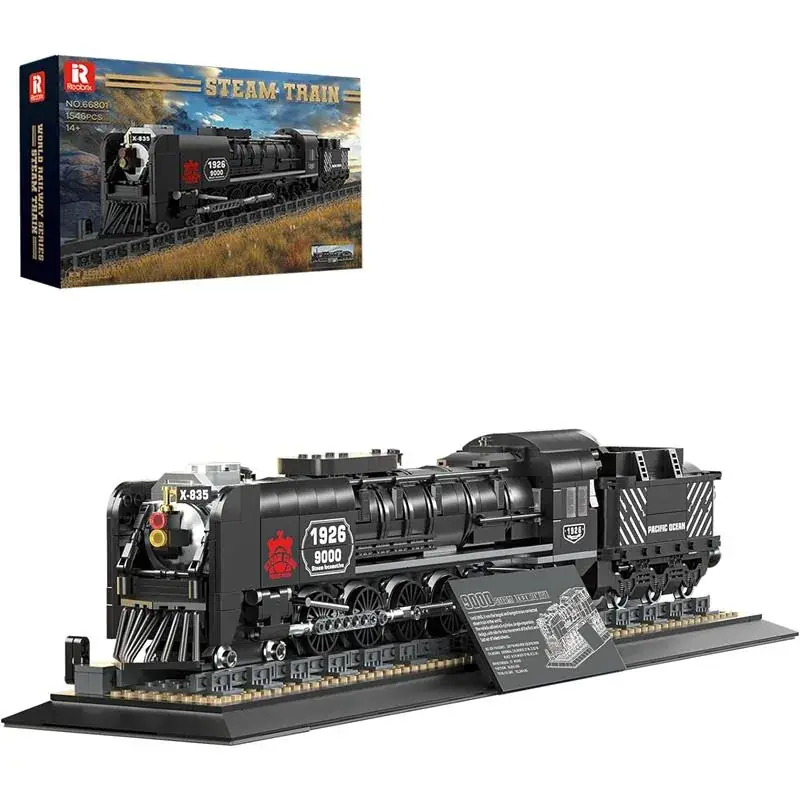Reobrix Steam Train • Set 66801 • SetDB • Merlins Bricks