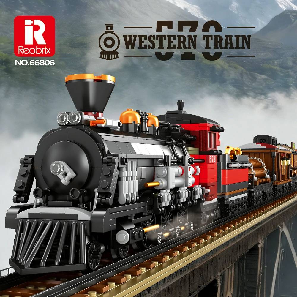 Reobrix Western Train • Set 66806 • SetDB • Merlins Bricks